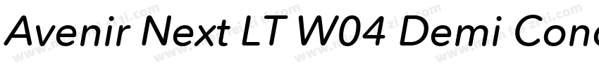 Avenir Next LT W04 Demi Cond字体转换